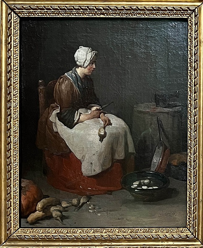 Jean Siméon Chardin — L'Éplucheuse de navets 1738